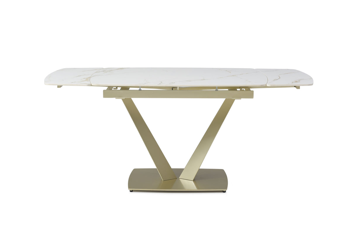 109 Table Golden with 1442 chairs Dining Table and 4 Chairs from ESF Furniture - Luna Furniture