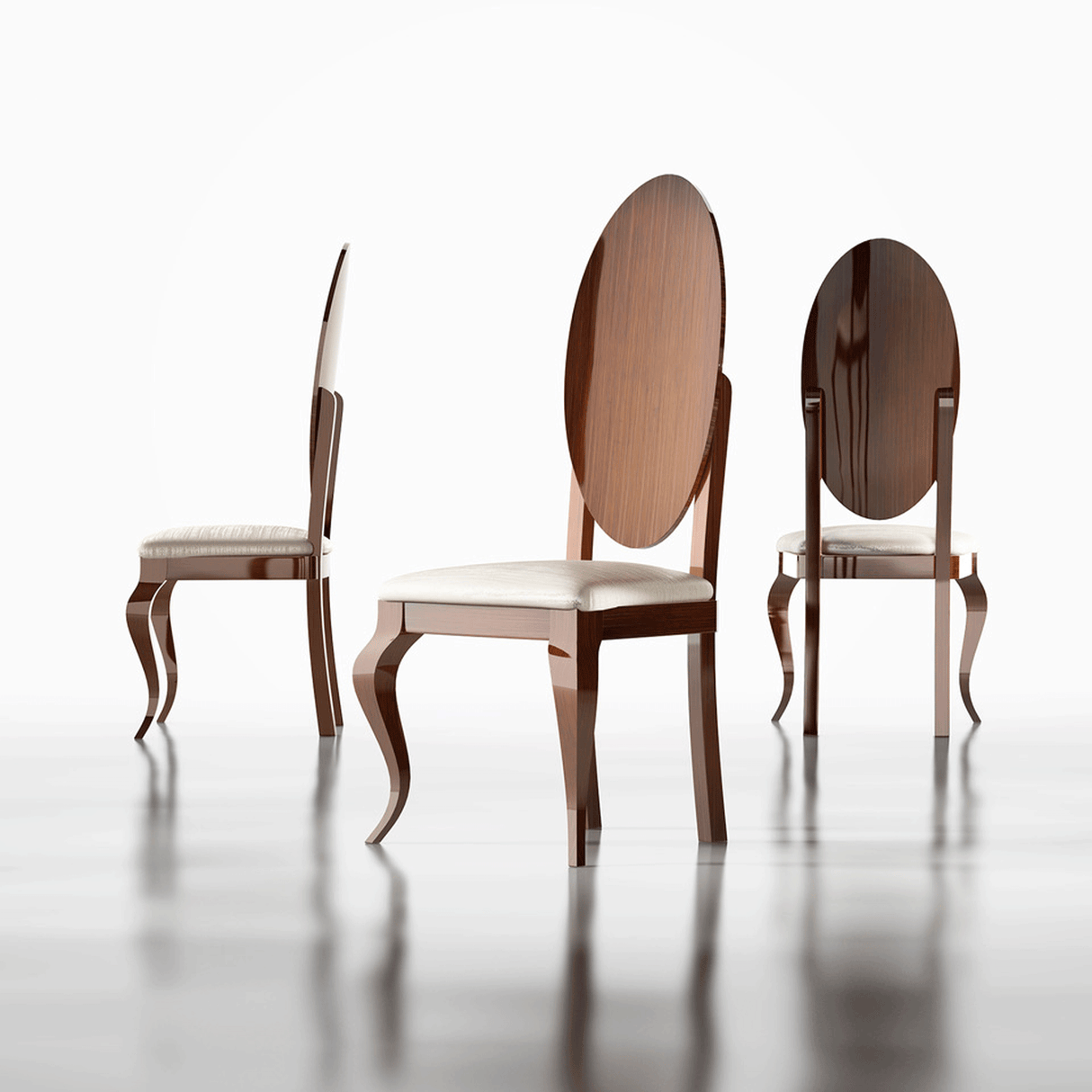 Carmen Side Chair Walnut from ESF Furniture - Luna Furniture