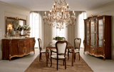 Donatello Dining Room Set with 4 Sovrana Chairs from ESF Furniture - Luna Furniture