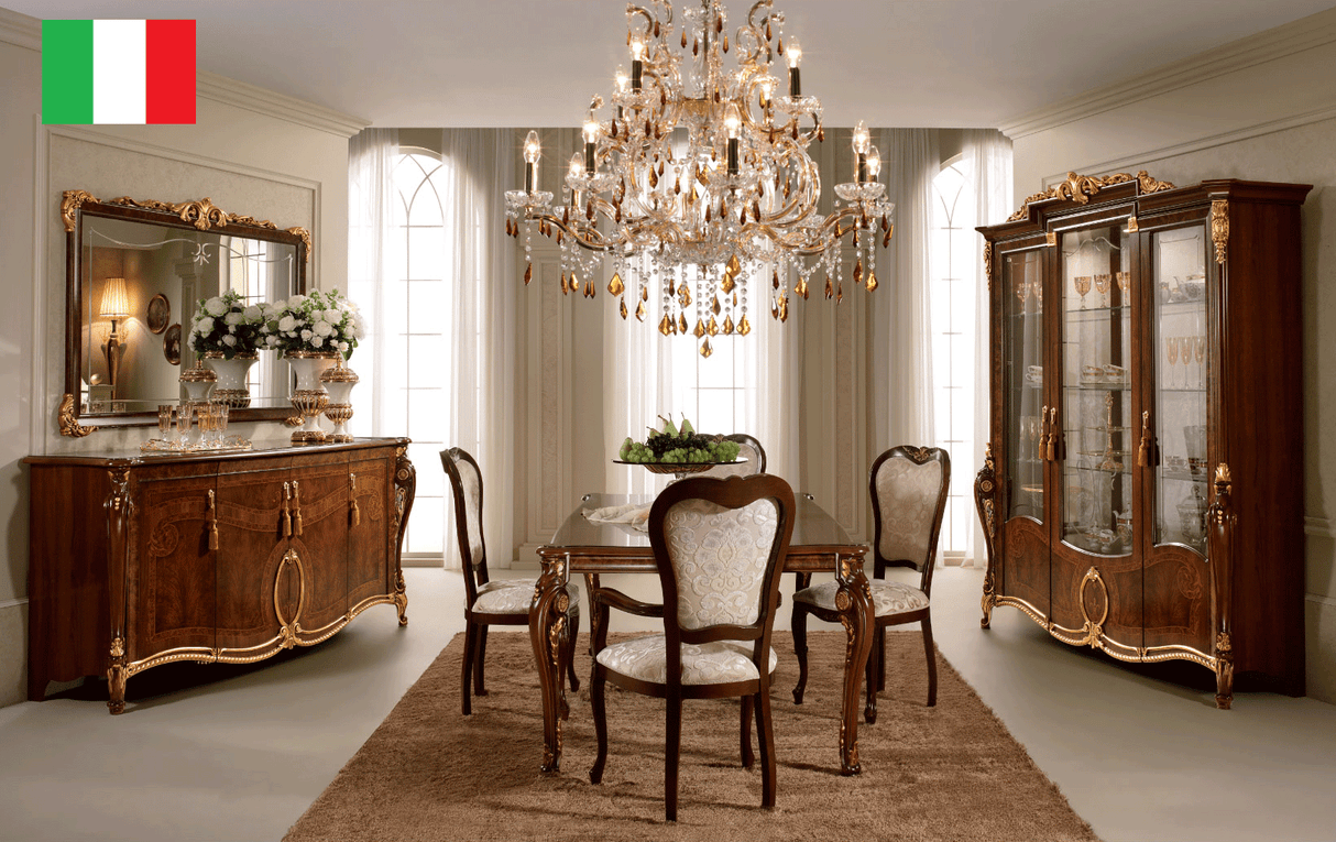 Donatello 3-Door China w/Glass Back Panel from ESF Furniture - Luna Furniture