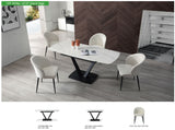109 Dining Table with 2107 Chairs Dining Table and 4 Chairs from ESF Furniture - Luna Furniture