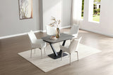109 Grey Table with 1218 Chairs Dining Table and 4 Chairs from ESF Furniture - Luna Furniture