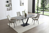 109 Grey Table with 1239 Chairs Dining Table and 4 Chairs from ESF Furniture - Luna Furniture