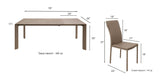 Dining table + 6x Chairs from ESF Furniture - Luna Furniture