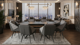 Dining table + 6x Chairs from ESF Furniture - Luna Furniture