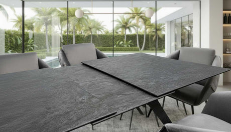 Aurora Onyx 7-Piece Dining Set from ESF Furniture - Luna Furniture