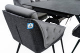 Dining table + 6x Chairs from ESF Furniture - Luna Furniture