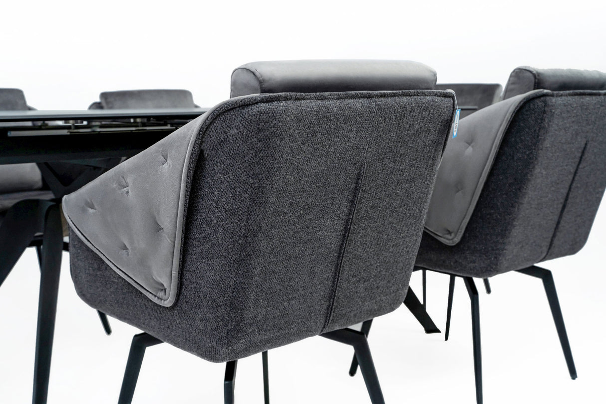 Dining table + 6x Chairs from ESF Furniture - Luna Furniture
