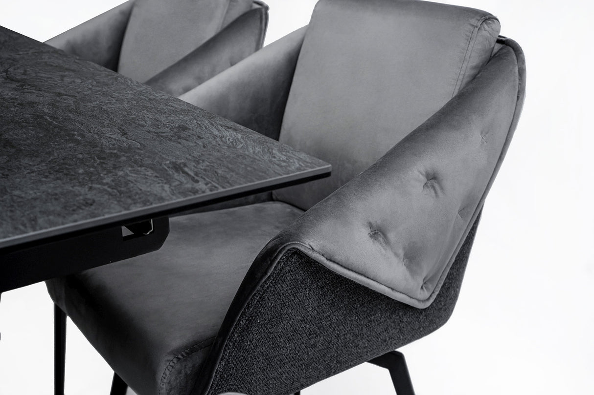 Dining table + 6x Chairs from ESF Furniture - Luna Furniture