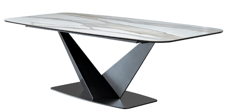 Elite White Ceramic 94" Dining Table from ESF Furniture - Luna Furniture