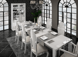 Carmen White Dining Table and 4 Chairs from ESF Furniture - Luna Furniture