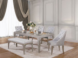 Diocles Silver/Gray Bench from Furniture of America - Luna Furniture