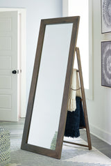 Dirkins Brown Floor Mirror from Ashley - Luna Furniture