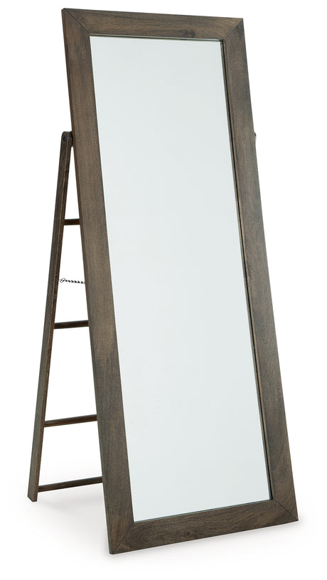 Dirkins Brown Floor Mirror from Ashley - Luna Furniture