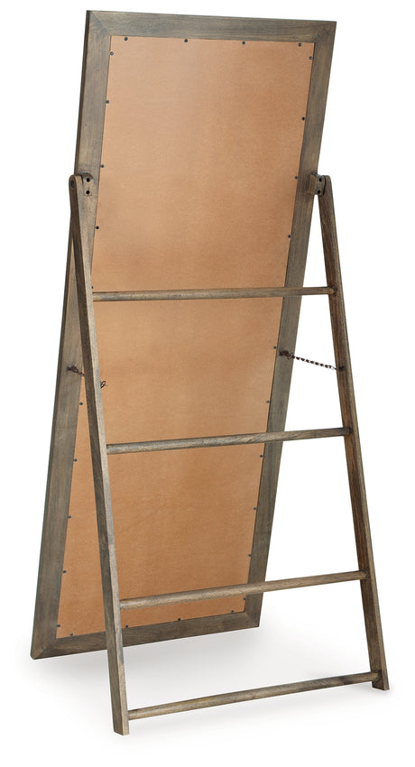 Dirkins Brown Floor Mirror from Ashley - Luna Furniture