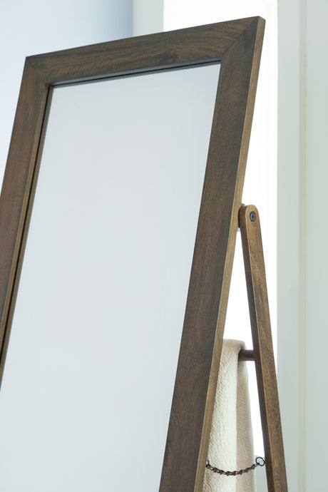 Dirkins Brown Floor Mirror from Ashley - Luna Furniture