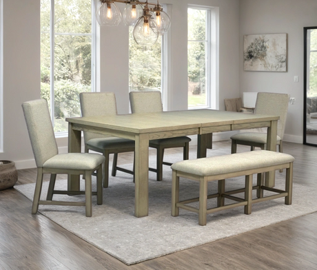 Ditu Light Gray 6-Piece Dining Set from Happy Homes - Luna Furniture