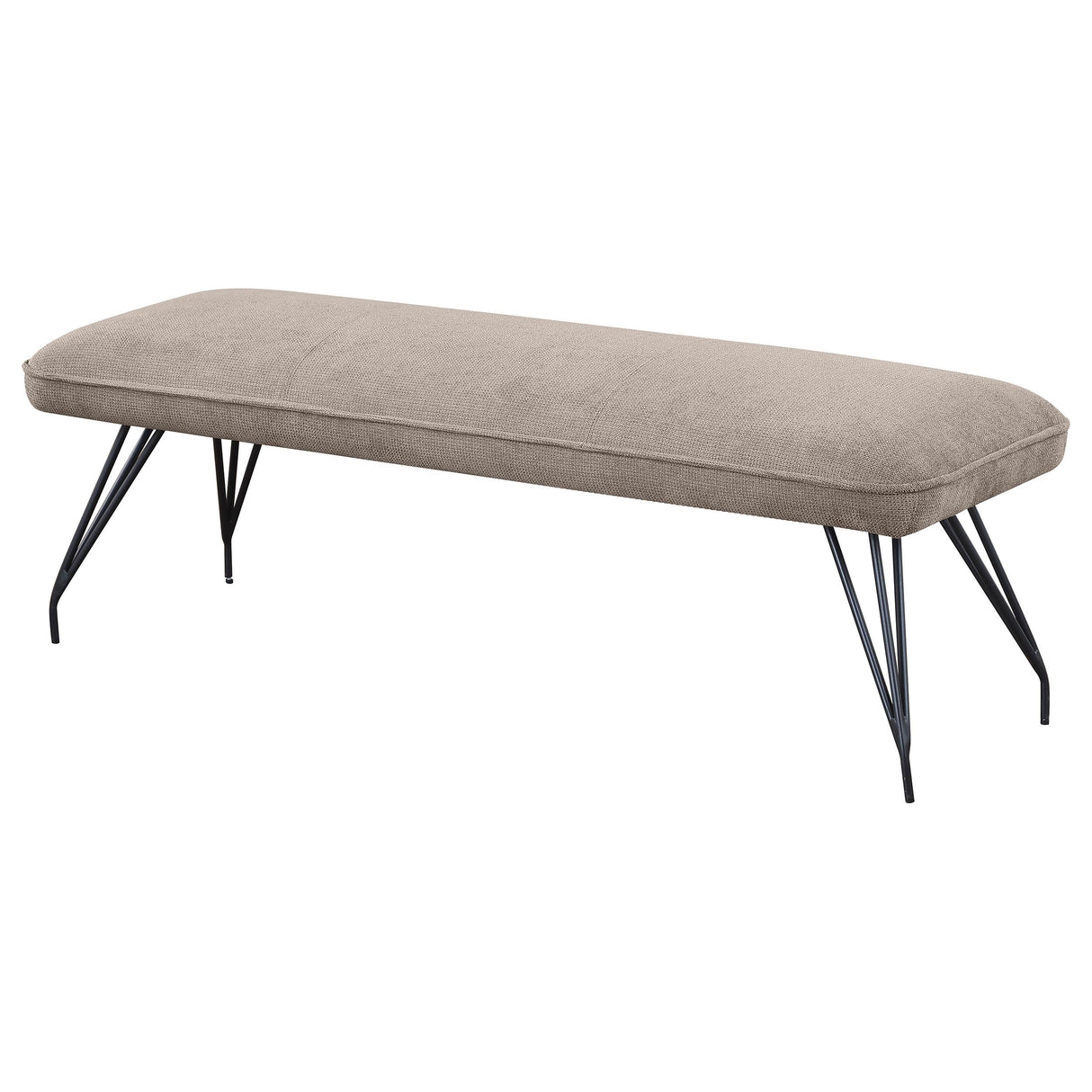 Dodson Taupe Upholstered Dining Bench from Coaster - Luna Furniture