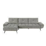 8400DVG*2LC2R (2)2-Piece Sectional with Left Chaise and Dual-position Backs for Adjustable Seat Depth from Homelegance - Luna Furniture