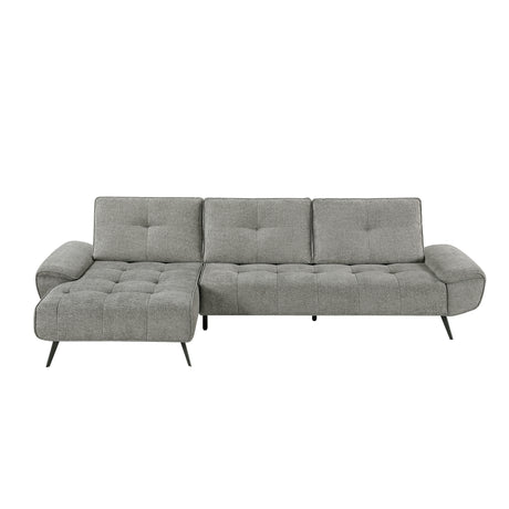 8400DVG*2LC2R (2)2-Piece Sectional with Left Chaise and Dual-position Backs for Adjustable Seat Depth from Homelegance - Luna Furniture