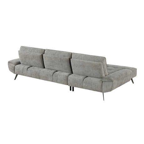 8400DVG*2LC2R (2)2-Piece Sectional with Left Chaise and Dual-position Backs for Adjustable Seat Depth from Homelegance - Luna Furniture