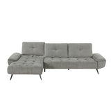 8400DVG*2LC2R (2)2-Piece Sectional with Left Chaise and Dual-position Backs for Adjustable Seat Depth from Homelegance - Luna Furniture