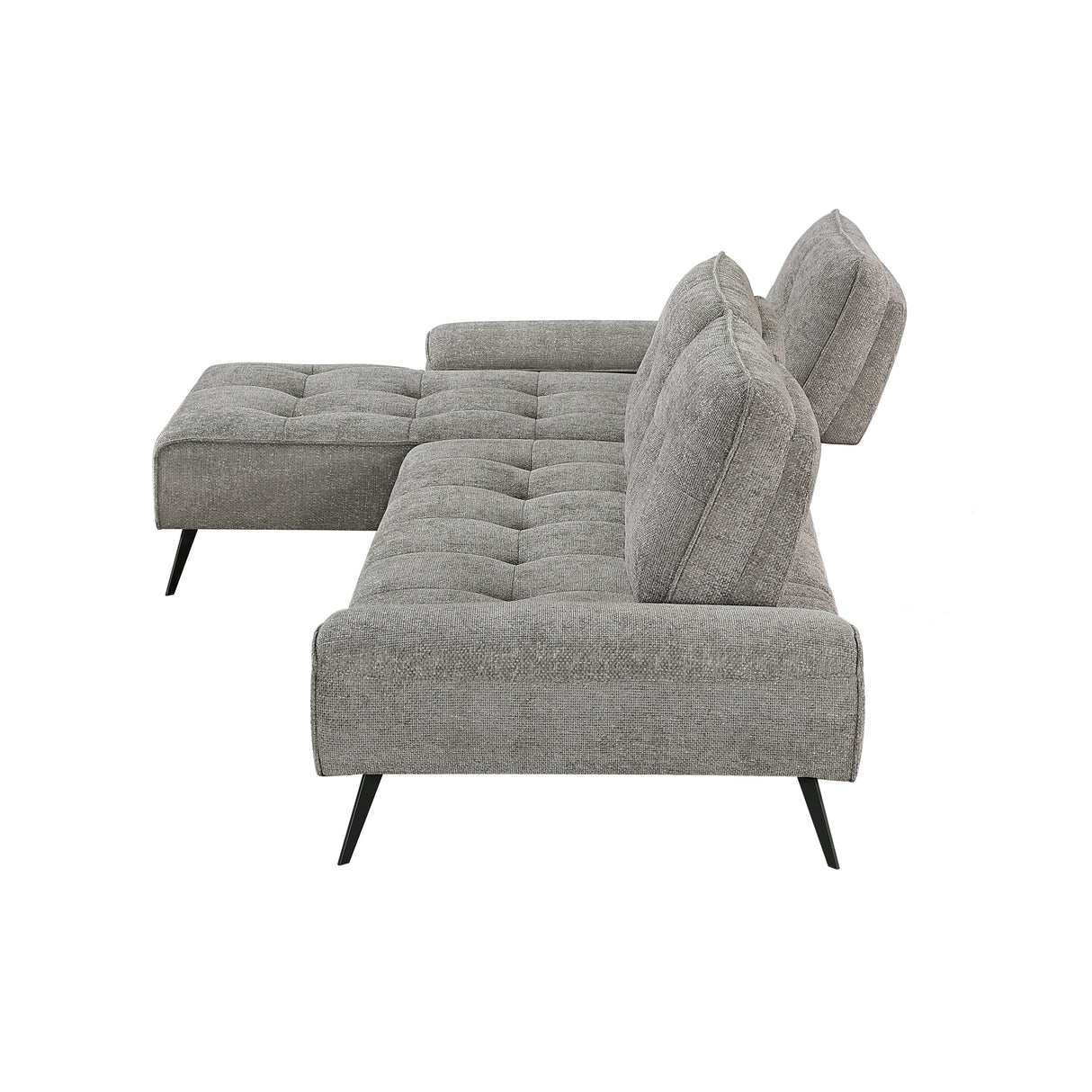 8400DVG*2LC2R (2)2-Piece Sectional with Left Chaise and Dual-position Backs for Adjustable Seat Depth from Homelegance - Luna Furniture