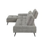8400DVG*2LC2R (2)2-Piece Sectional with Left Chaise and Dual-position Backs for Adjustable Seat Depth from Homelegance - Luna Furniture