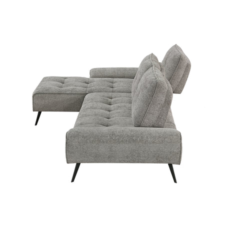 8400DVG*2LC2R (2)2-Piece Sectional with Left Chaise and Dual-position Backs for Adjustable Seat Depth from Homelegance - Luna Furniture