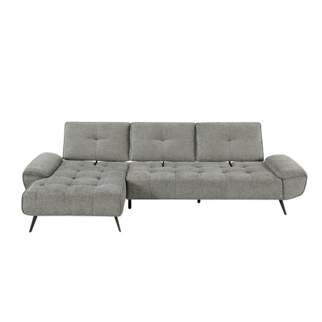 8400DVG*2LC2R (2)2-Piece Sectional with Left Chaise and Dual-position Backs for Adjustable Seat Depth from Homelegance - Luna Furniture