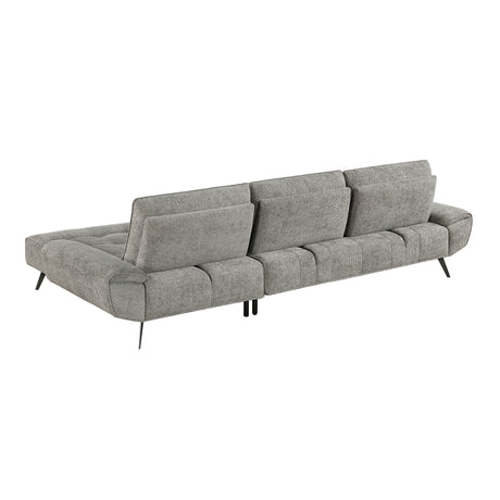 8400DVG*22LRC (2)2-Piece Sectional with Right Chaise and Dual-position Backs for Adjustable Seat Depth from Homelegance - Luna Furniture