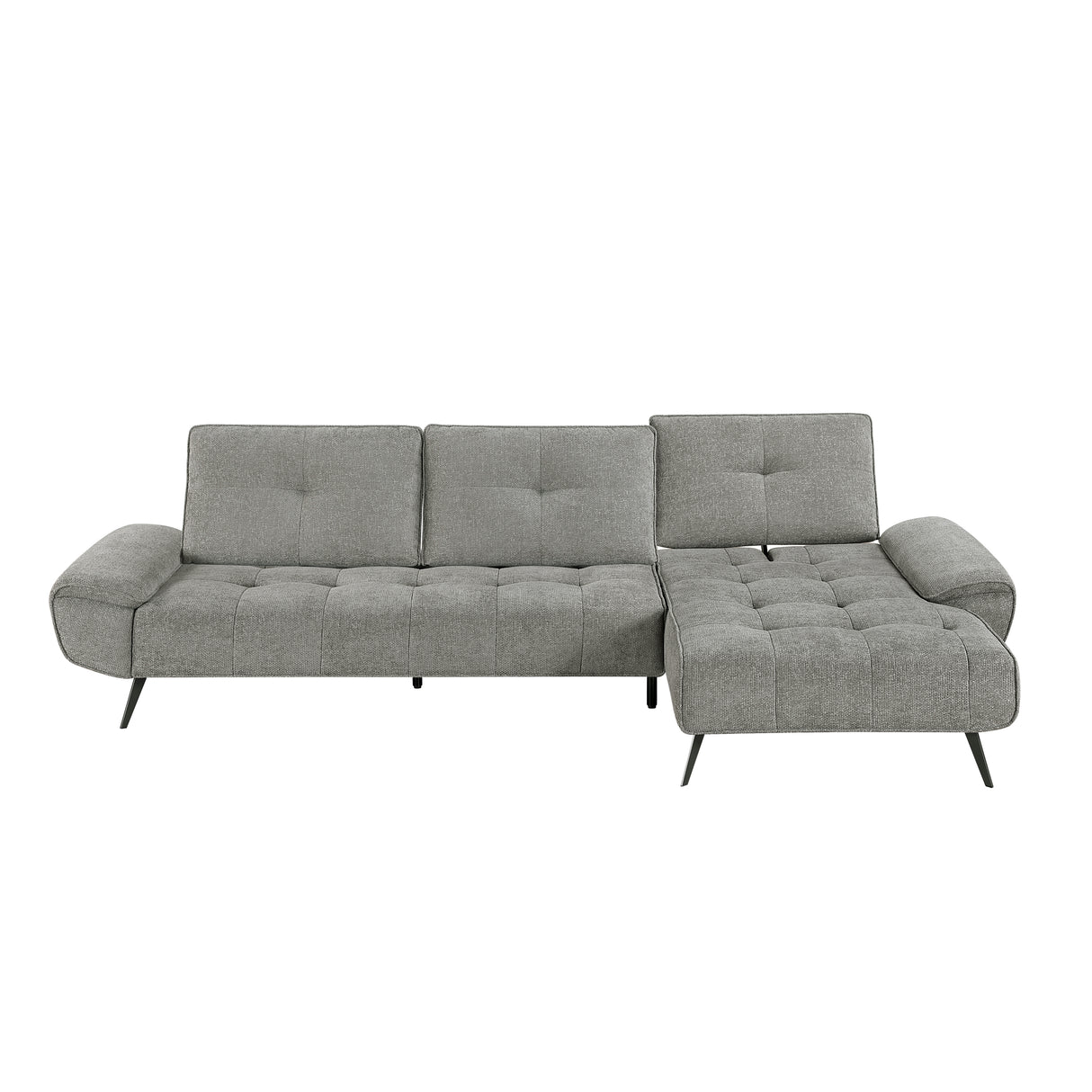 8400DVG*22LRC (2)2-Piece Sectional with Right Chaise and Dual-position Backs for Adjustable Seat Depth from Homelegance - Luna Furniture