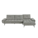 8400DVG*22LRC (2)2-Piece Sectional with Right Chaise and Dual-position Backs for Adjustable Seat Depth from Homelegance - Luna Furniture