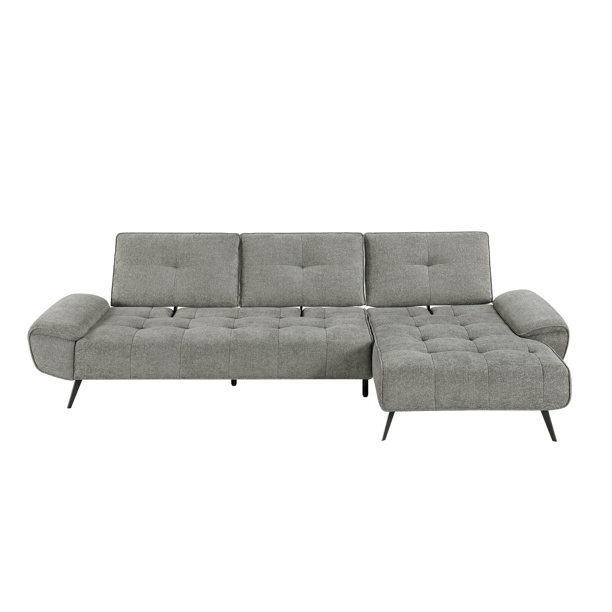 8400DVG*22LRC (2)2-Piece Sectional with Right Chaise and Dual-position Backs for Adjustable Seat Depth from Homelegance - Luna Furniture