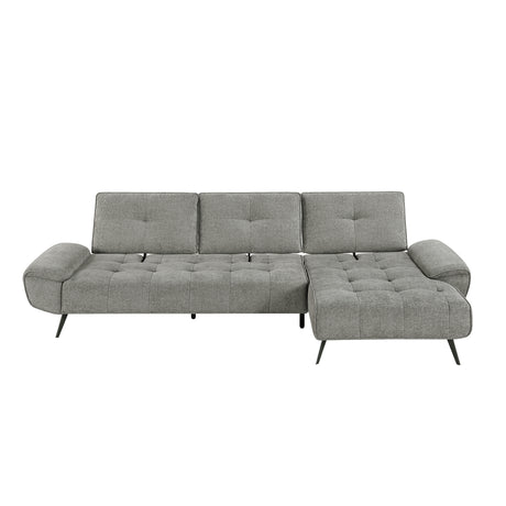 8400DVG*22LRC (2)2-Piece Sectional with Right Chaise and Dual-position Backs for Adjustable Seat Depth from Homelegance - Luna Furniture