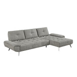 8400DVG*22LRC (2)2-Piece Sectional with Right Chaise and Dual-position Backs for Adjustable Seat Depth from Homelegance - Luna Furniture