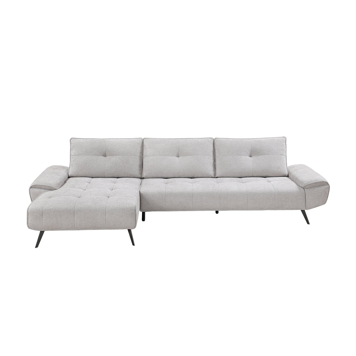 8400LTG*2LC2R (2)2-Piece Sectional with Left Chaise and Dual-position Backs for Adjustable Seat Depth from Homelegance - Luna Furniture