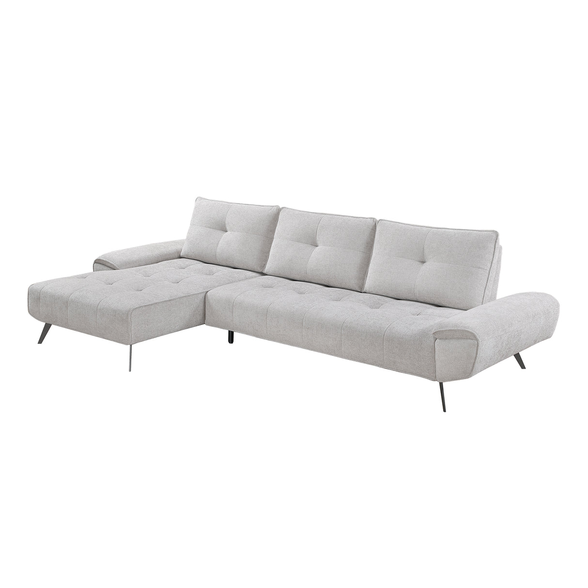 8400LTG*2LC2R (2)2-Piece Sectional with Left Chaise and Dual-position Backs for Adjustable Seat Depth from Homelegance - Luna Furniture
