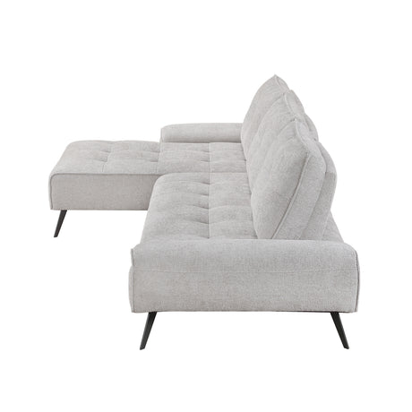 8400LTG*2LC2R (2)2-Piece Sectional with Left Chaise and Dual-position Backs for Adjustable Seat Depth from Homelegance - Luna Furniture