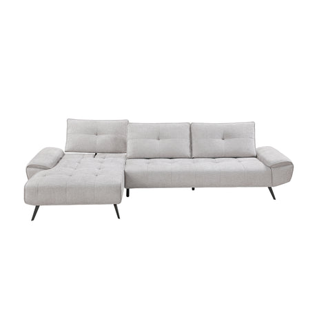 8400LTG*2LC2R (2)2-Piece Sectional with Left Chaise and Dual-position Backs for Adjustable Seat Depth from Homelegance - Luna Furniture