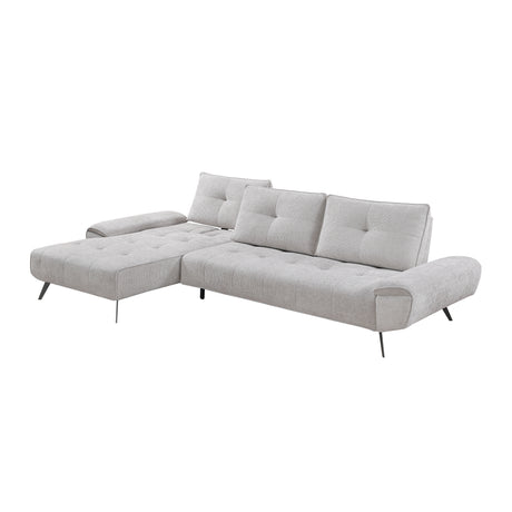 8400LTG*2LC2R (2)2-Piece Sectional with Left Chaise and Dual-position Backs for Adjustable Seat Depth from Homelegance - Luna Furniture