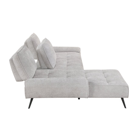 8400LTG*2LC2R (2)2-Piece Sectional with Left Chaise and Dual-position Backs for Adjustable Seat Depth from Homelegance - Luna Furniture