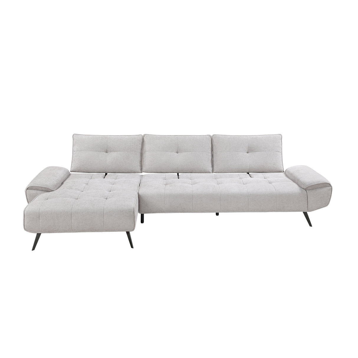 8400LTG*2LC2R (2)2-Piece Sectional with Left Chaise and Dual-position Backs for Adjustable Seat Depth from Homelegance - Luna Furniture