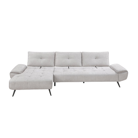 8400LTG*2LC2R (2)2-Piece Sectional with Left Chaise and Dual-position Backs for Adjustable Seat Depth from Homelegance - Luna Furniture