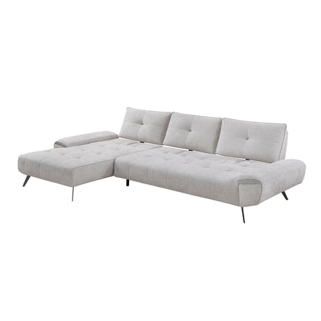 8400LTG*2LC2R (2)2-Piece Sectional with Left Chaise and Dual-position Backs for Adjustable Seat Depth from Homelegance - Luna Furniture