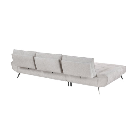 8400LTG*2LC2R (2)2-Piece Sectional with Left Chaise and Dual-position Backs for Adjustable Seat Depth from Homelegance - Luna Furniture