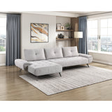 Dominic Light Gray 2-Piece Sectional with Left Chaise from Homelegance - Luna Furniture