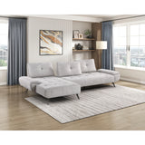 Dominic Light Gray 2-Piece Sectional with Left Chaise from Homelegance - Luna Furniture