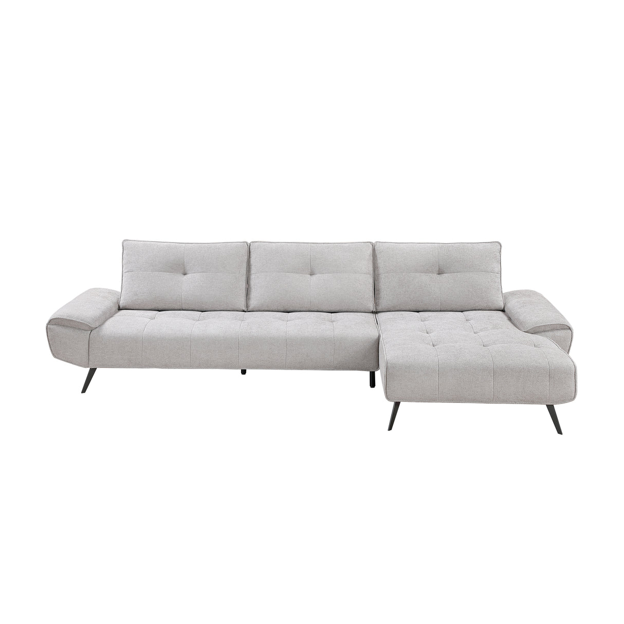 8400LTG*22LRC (2)2-Piece Sectional with Right Chaise and Dual-position Backs for Adjustable Seat Depth from Homelegance - Luna Furniture
