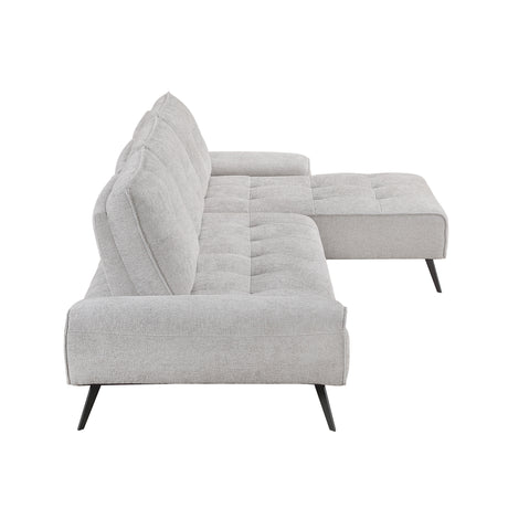 8400LTG*22LRC (2)2-Piece Sectional with Right Chaise and Dual-position Backs for Adjustable Seat Depth from Homelegance - Luna Furniture